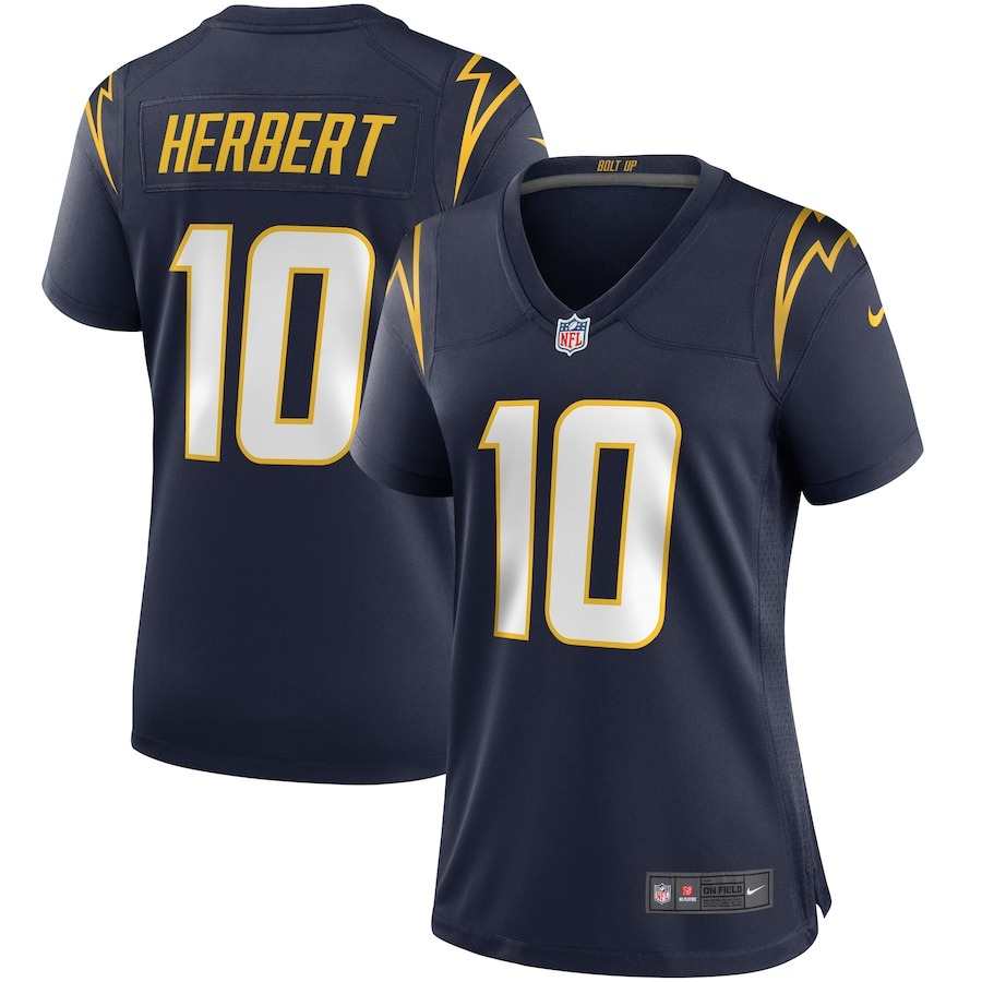 Women's Los Angeles Chargers Justin Herbert Nike Navy Alternate Game Jersey