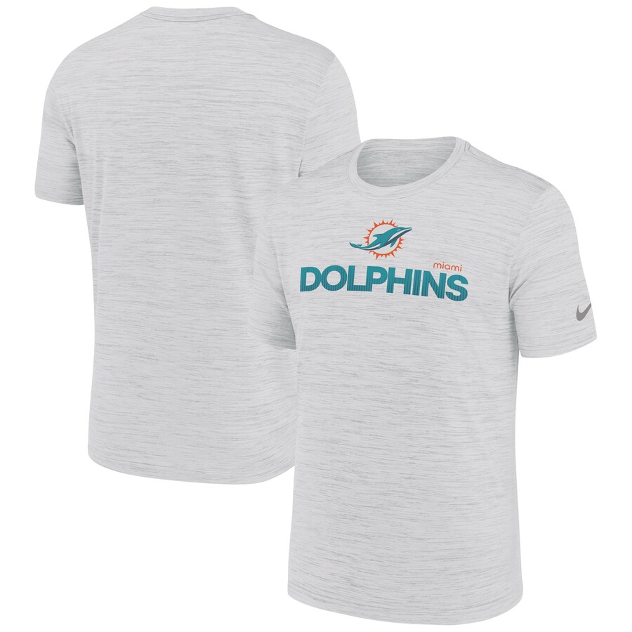 Men's Miami Dolphins Nike White Blitz Velocity Modern Performance T-Shirt