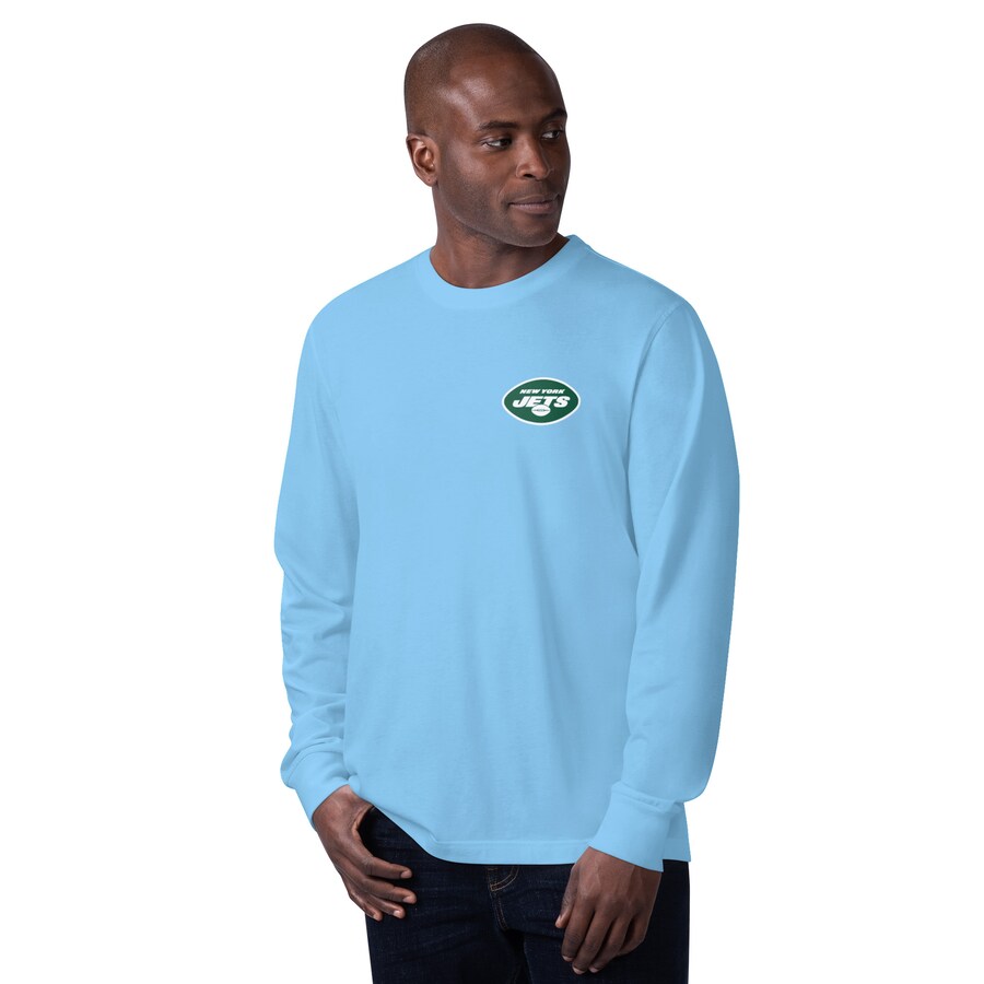 Men's New York Jets  Margaritaville Blue Hail Mary Long Sleeve T-Shirt