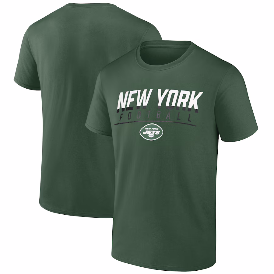 Men's New York Jets  Fanatics Green Blocked T-Shirt