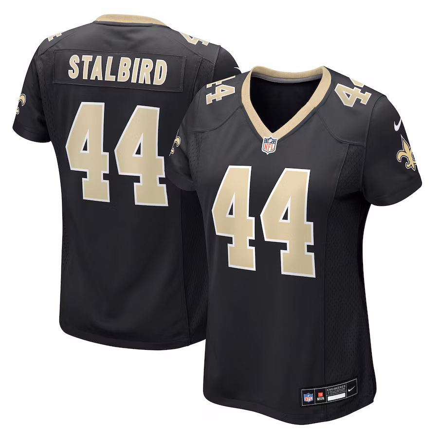 Women's New Orleans Saints Isaiah Stalbird Nike Black Team Game Jersey