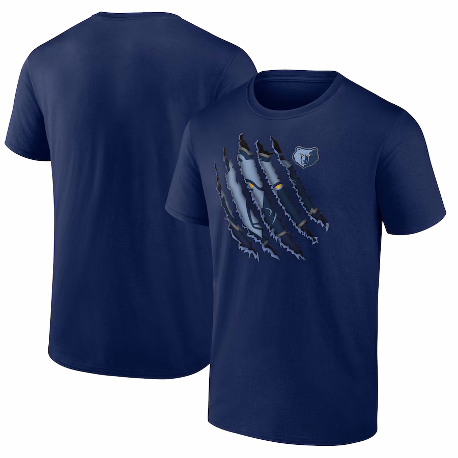 Men's Memphis Grizzlies Navy Half Court Offense T-Shirt