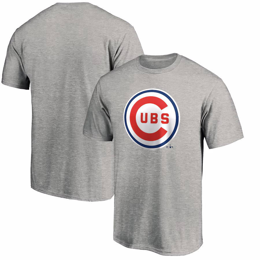 Men's Chicago Cubs Heather Gray Cooperstown Collection Forbes T-Shirt