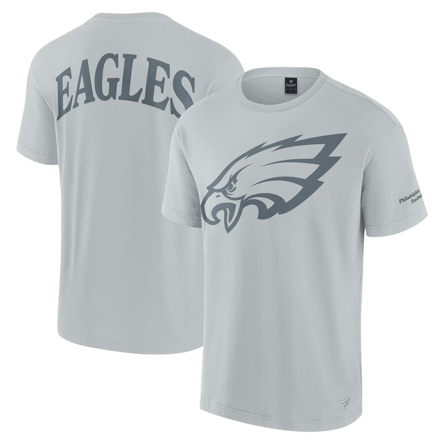 Unisex Philadelphia Eagles  Fanatics Gray Elements Iconic T-Shirt