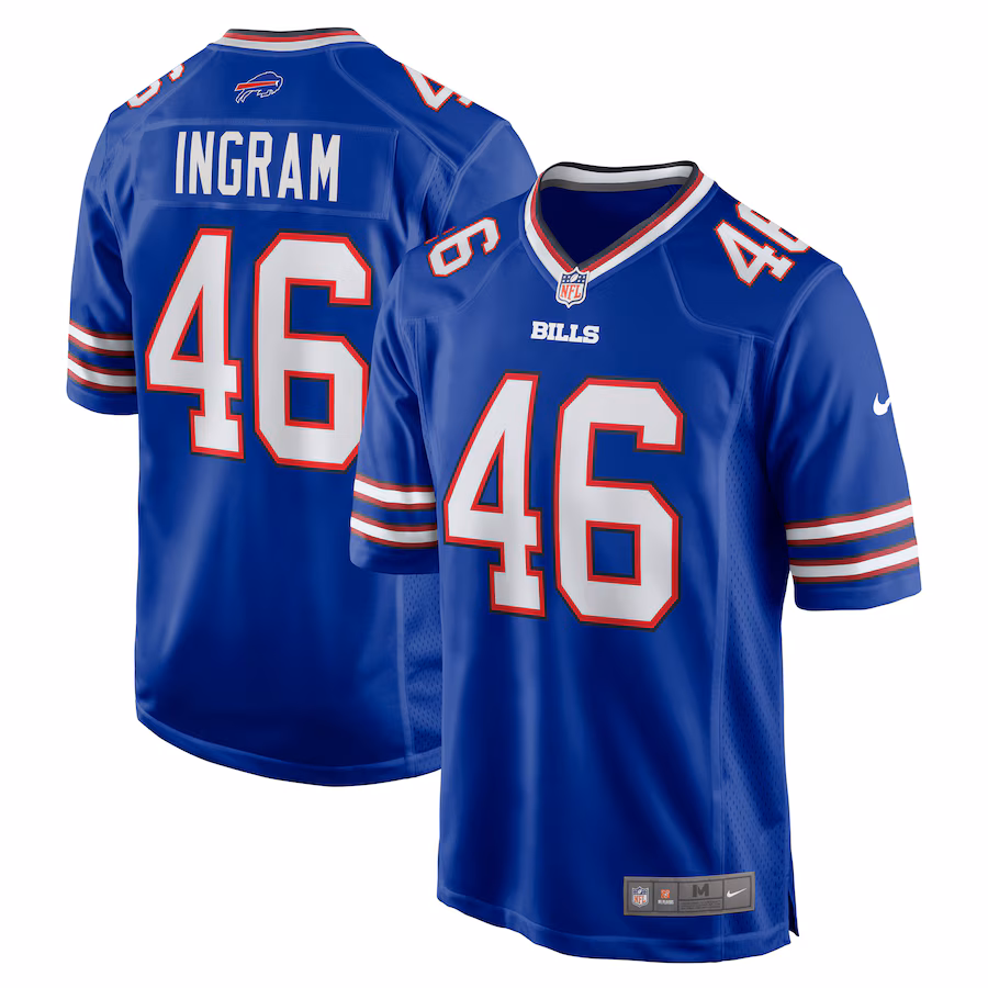 Men's Buffalo Bills Ja'Marcus Ingram Nike Royal Player Game Jersey