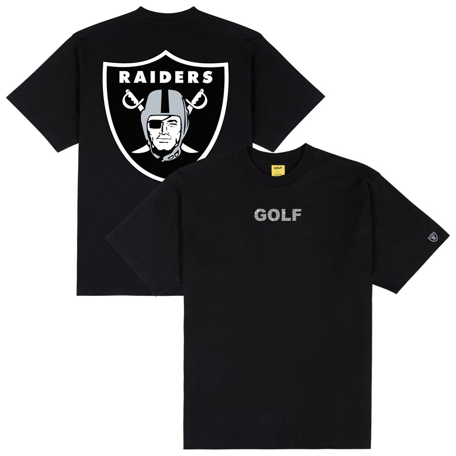 Men's Las Vegas Raiders GOLF WANG Black Motto T-Shirt