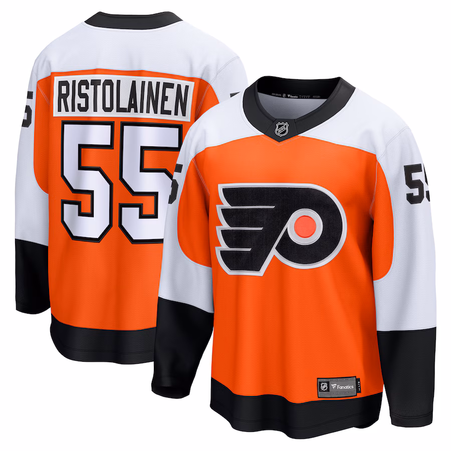 Men's Philadelphia Flyers Rasmus Ristolainen Fanatics Orange Home Breakaway Jersey