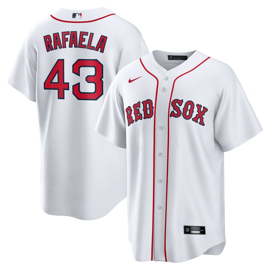 Men's Boston Red Sox Ceddanne Rafaela Nike White Home Replica Jersey
