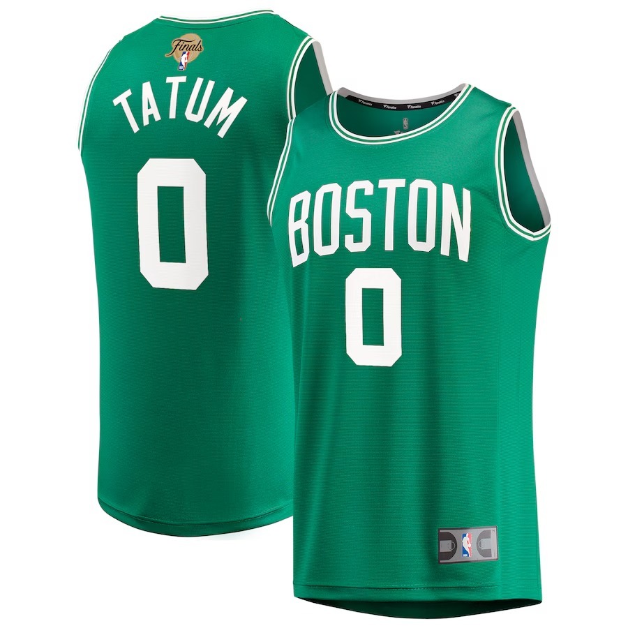 Men's Boston Celtics Jayson Tatum Fanatics Kelly Green 2024 NBA Finals Fast Break Replica Player Jersey - Icon Edition