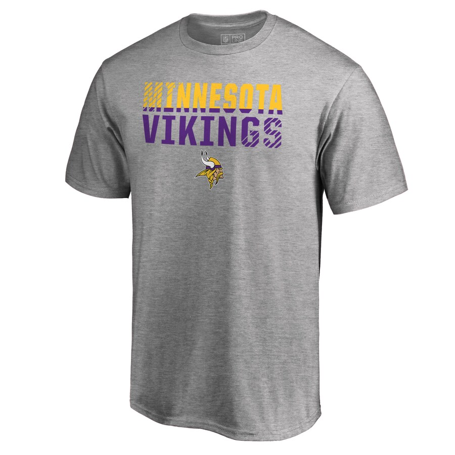 Men's Minnesota Vikings Ash Iconic Collection Fade Out T-Shirt