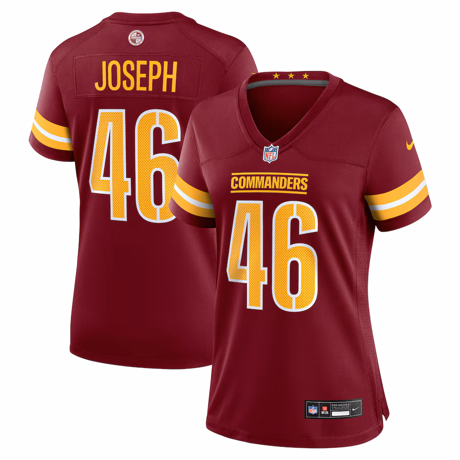 Women's Washington Commanders Greg Joseph Nike Burgundy Team Game Jersey