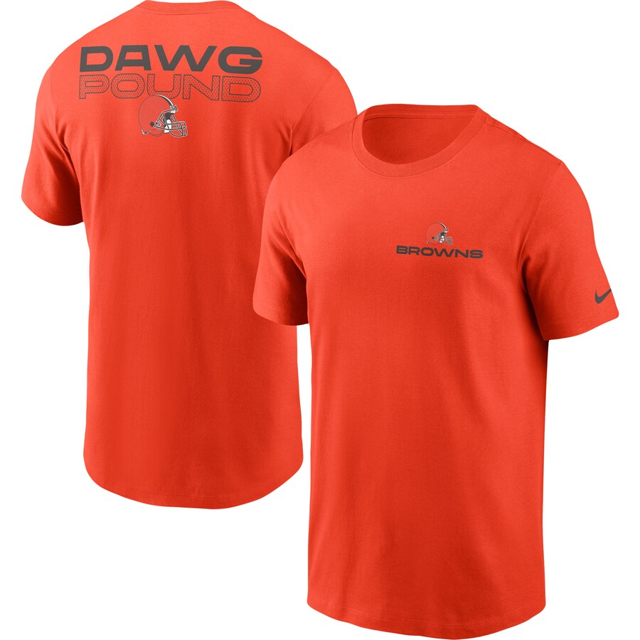 Men's Cleveland Browns Nike Orange Local Phrase T-Shirt