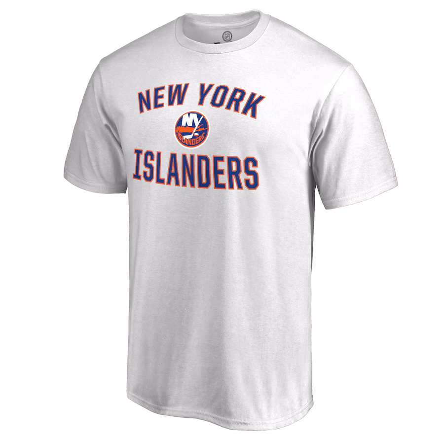 Men's New York Islanders Victory Arch White T-Shirt