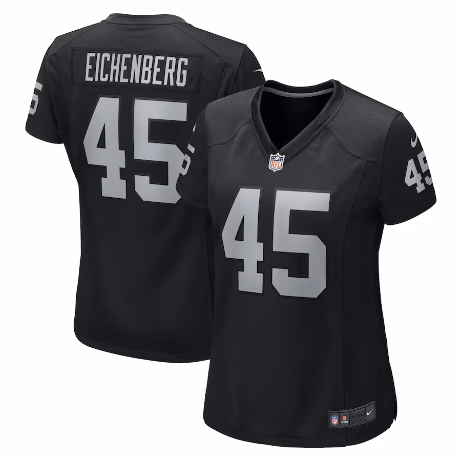 Women's Las Vegas Raiders Tommy Eichenberg Nike Black Game Jersey