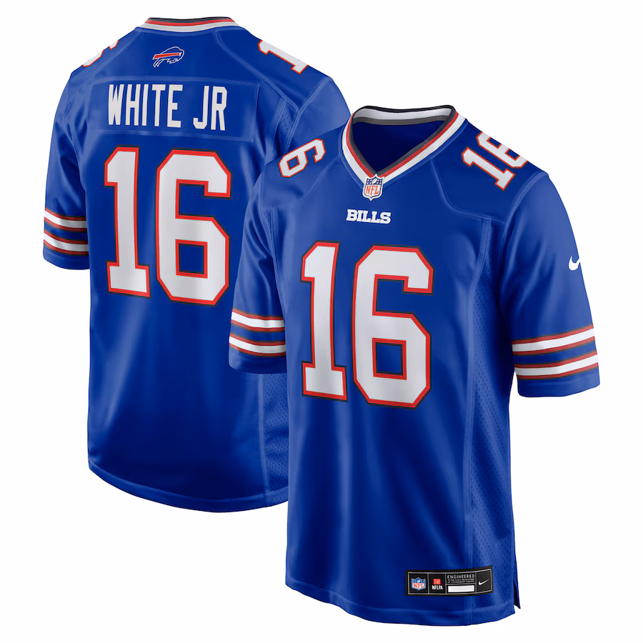Men's Buffalo Bills David White Jr. Nike Royal Team Game Jersey