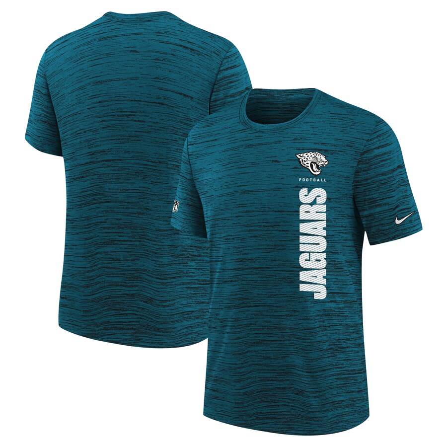 Youth Jacksonville Jaguars Nike Teal Sideline Velocity Performance T-Shirt