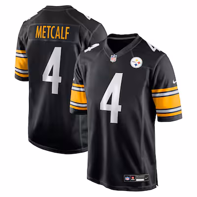 Youth Pittsburgh Steelers DK Metcalf Nike Black Game Player Jersey