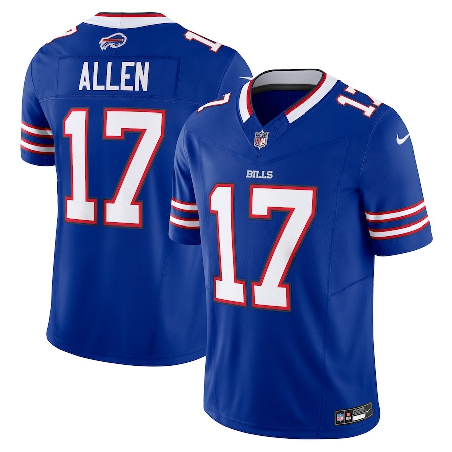 Men's Buffalo Bills Josh Allen Nike Royal Vapor F.U.S.E. Stitched Limited Jersey