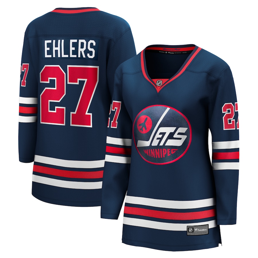 Women's Winnipeg Jets Nikolaj Ehlers Fanatics Navy Premier Breakaway Player Jersey