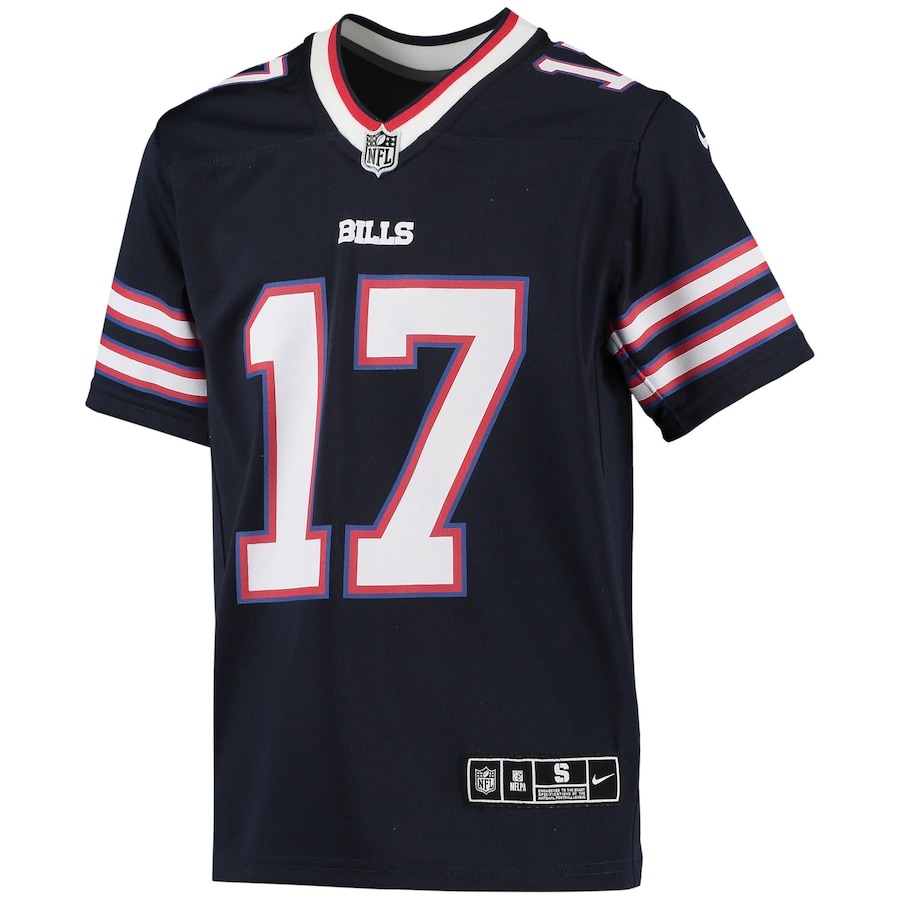 Youth Buffalo Bills Josh Allen Nike Navy Inverted Team Game Jersey