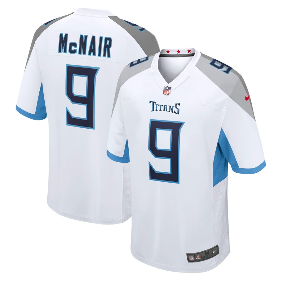 Men's Tennessee Titans Steve McNair Nike White Retired Player Game Jersey
