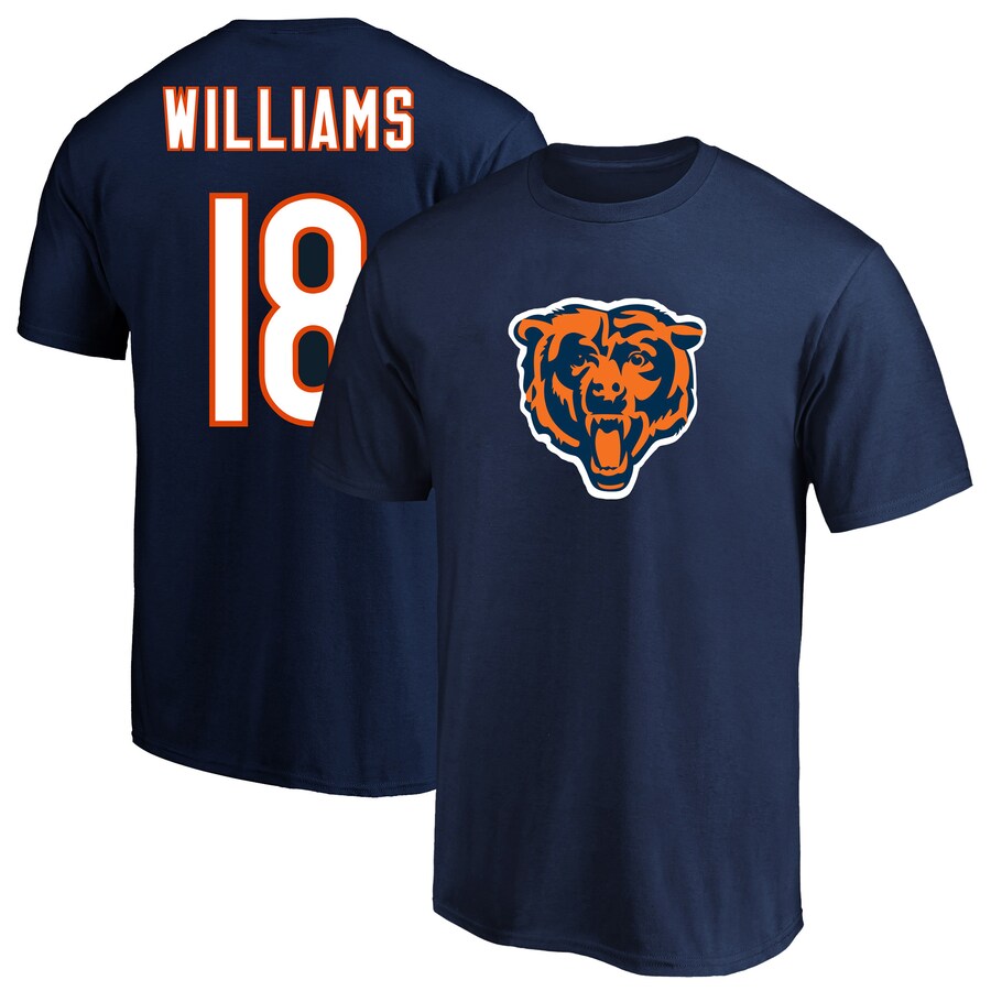 Men's Chicago Bears Caleb Williams Fanatics Navy  Big & Tall Name & Number T-Shirt