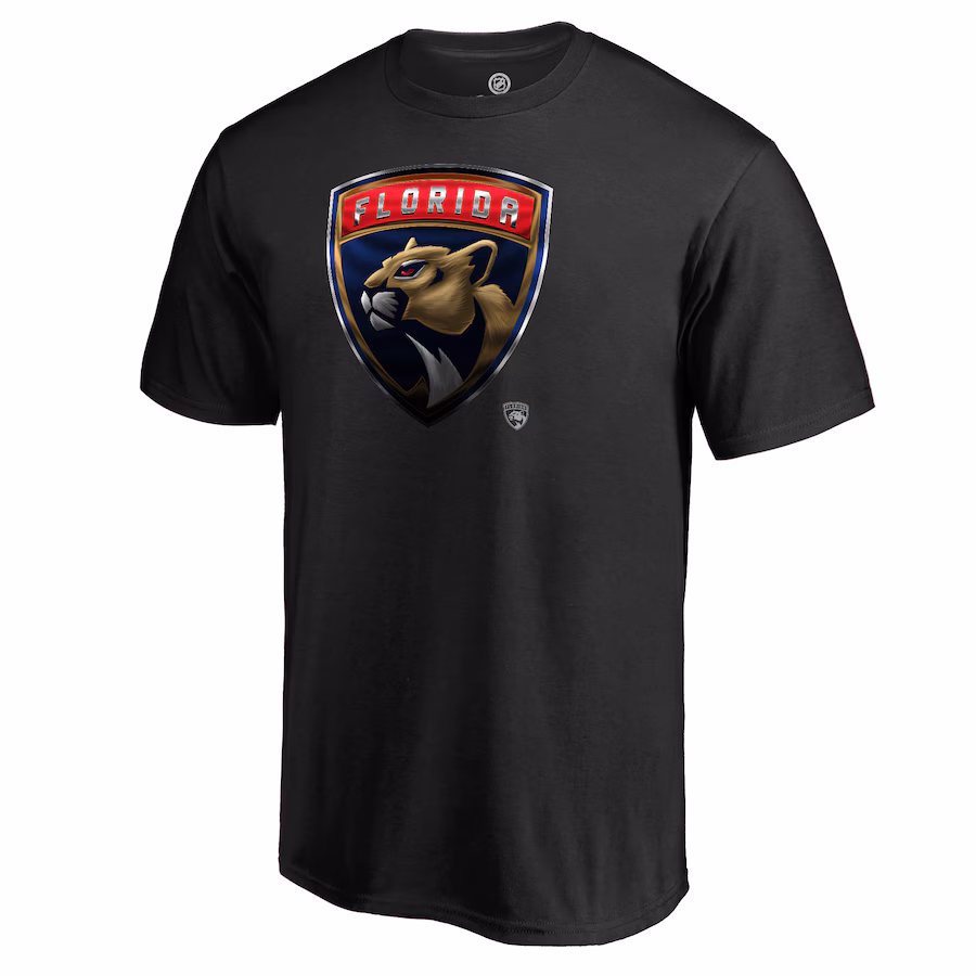 Men's Florida Panthers Black Midnight Mascot T-Shirt