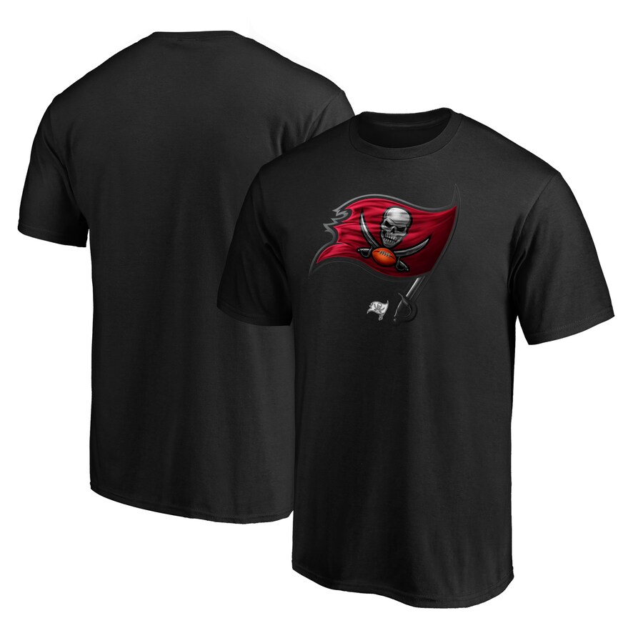 Men's Tampa Bay Buccaneers Black Midnight Mascot T-Shirt