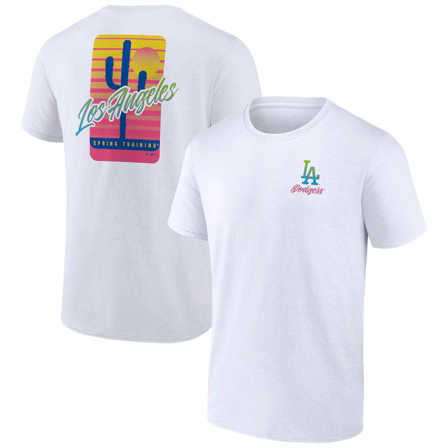 Men's Los Angeles Dodgers White Spring Break T-Shirt
