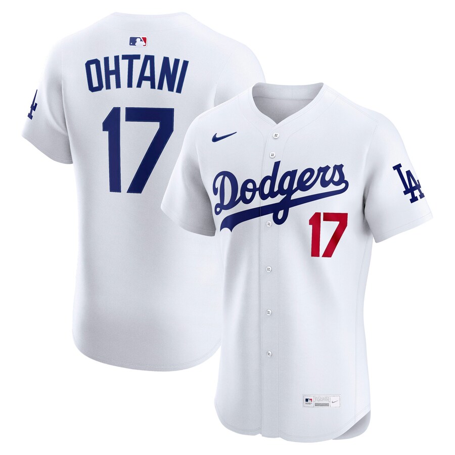 Men's Los Angeles Dodgers Shohei Ohtani Nike White Home Elite Jersey