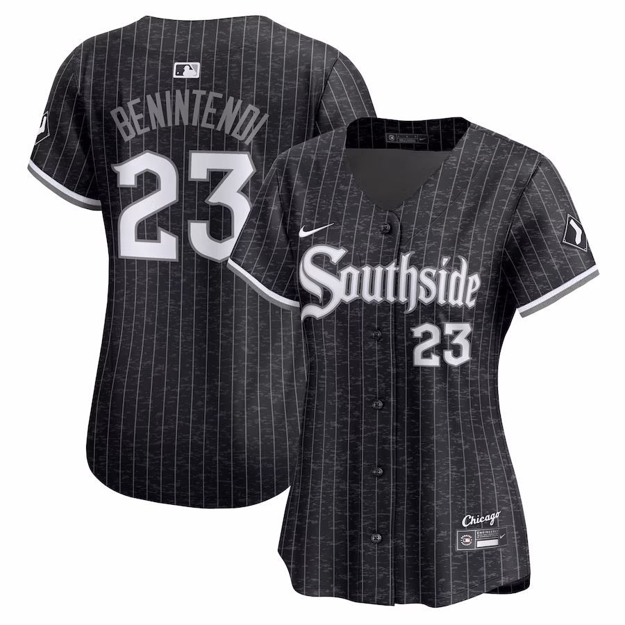 Women's Chicago White Sox Andrew Benintendi Nike Black 2025 City Connect Limited Jersey