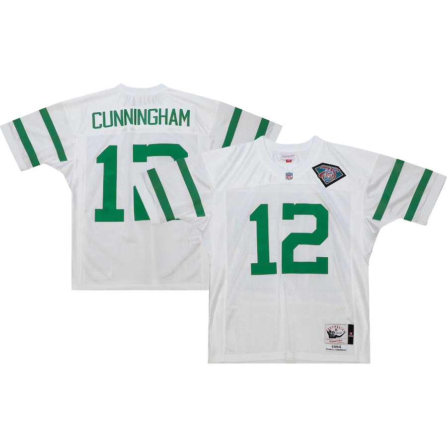 Men's Philadelphia Eagles 1994 Randall Cunningham Mitchell & Ness White Authentic Throwback Retired Player Jersey