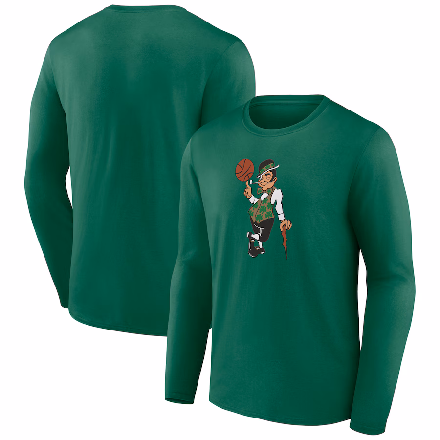 Men's Boston Celtics Green Alternate Logo Long Sleeve T-Shirt