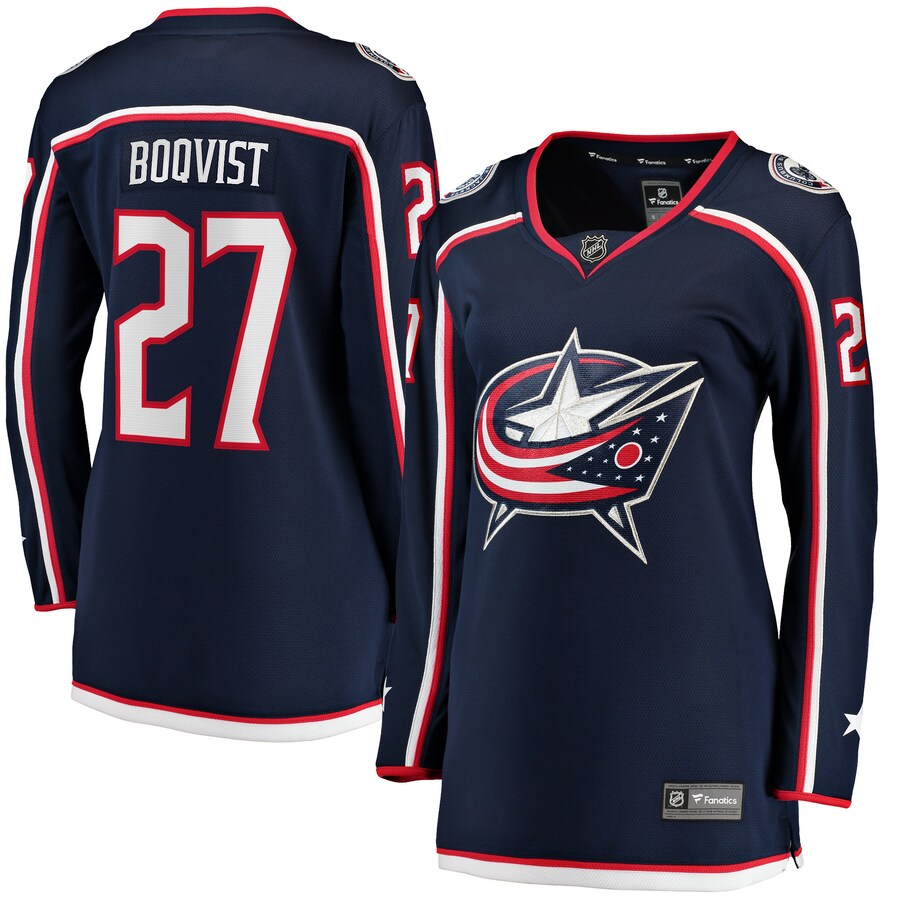 Women's Columbus Blue Jackets Adam Boqvist Fanatics Branded Navy Home Breakaway Player Jersey