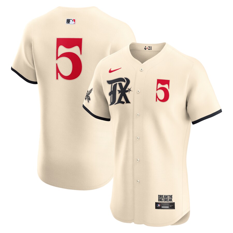Men's Texas Rangers Corey Seager Nike Cream City Connect Elite Player Jersey