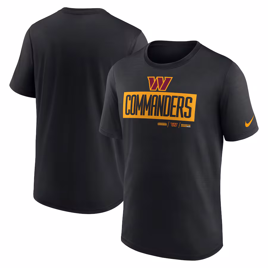 Men's Washington Commanders Nike Black Exceed Performance T-Shirt