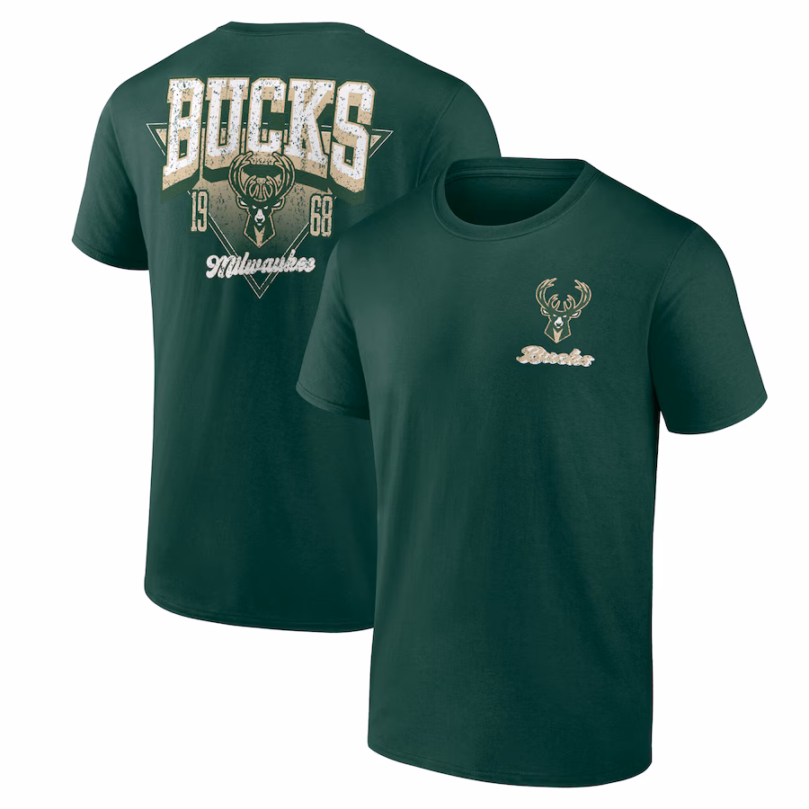 Men's Milwaukee Bucks Hunter Green Never Over T-Shirt