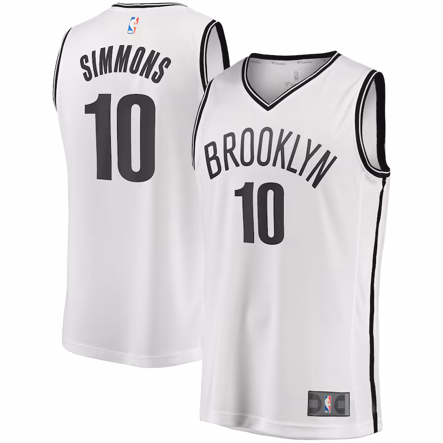 Men's Brooklyn Nets Ben Simmons Fanatics White Fast Break Replica Jersey - Association Edition