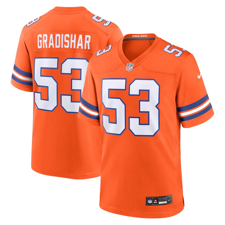 Men's Denver Broncos Randy Gradishar Nike Orange Retired Player Alternate Game Jersey