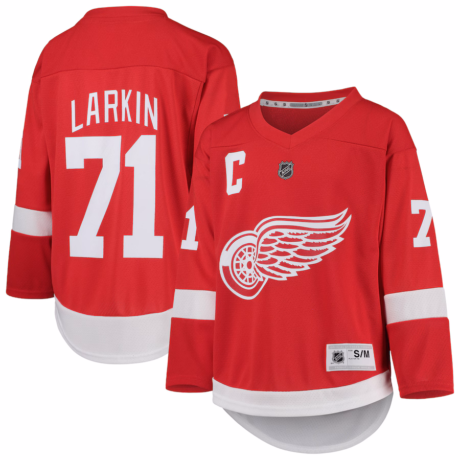 Youth Detroit Red Wings Dylan Larkin Red Home Replica Player Jersey