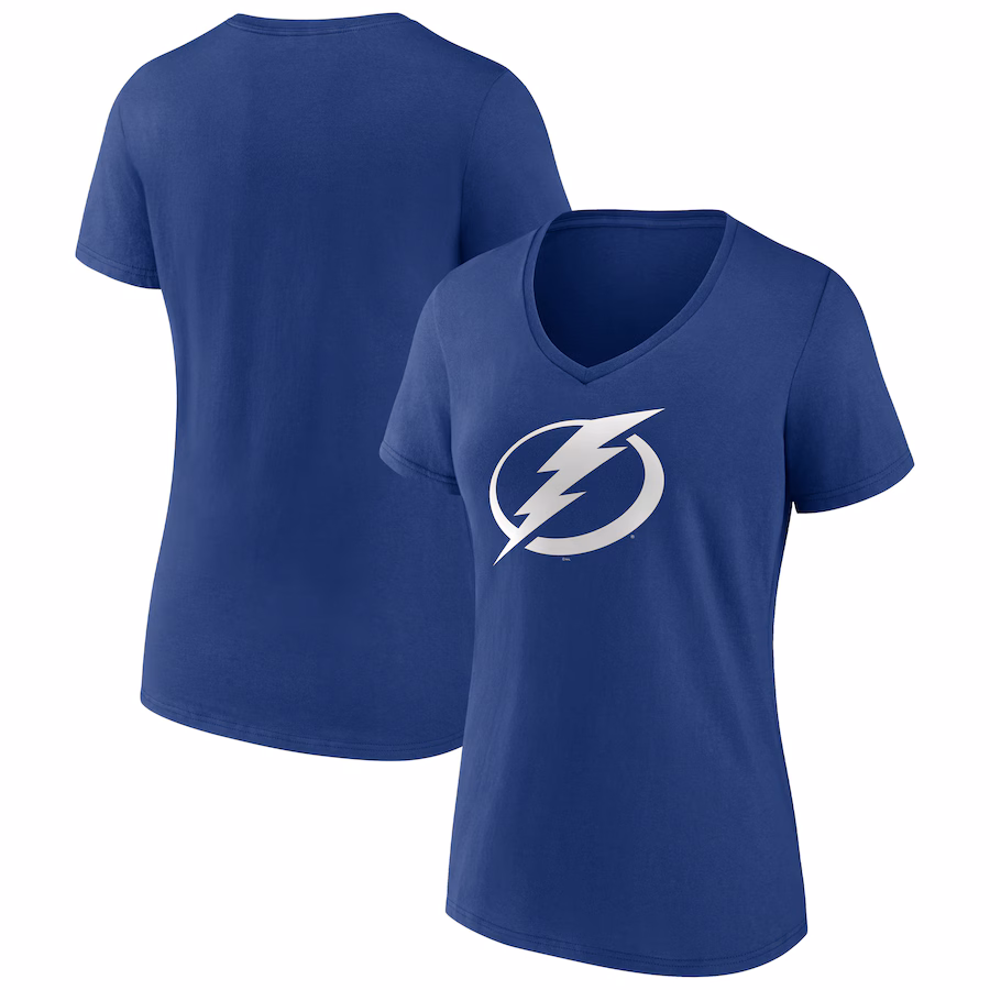 Women's Tampa Bay Lightning Blue Primary Logo T-Shirt