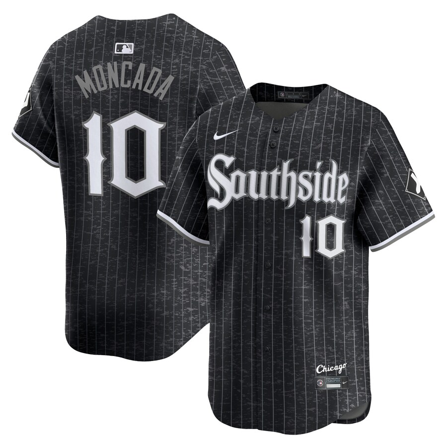 Men's Chicago White Sox Yoán Moncada Nike Black City Connect Player Jersey
