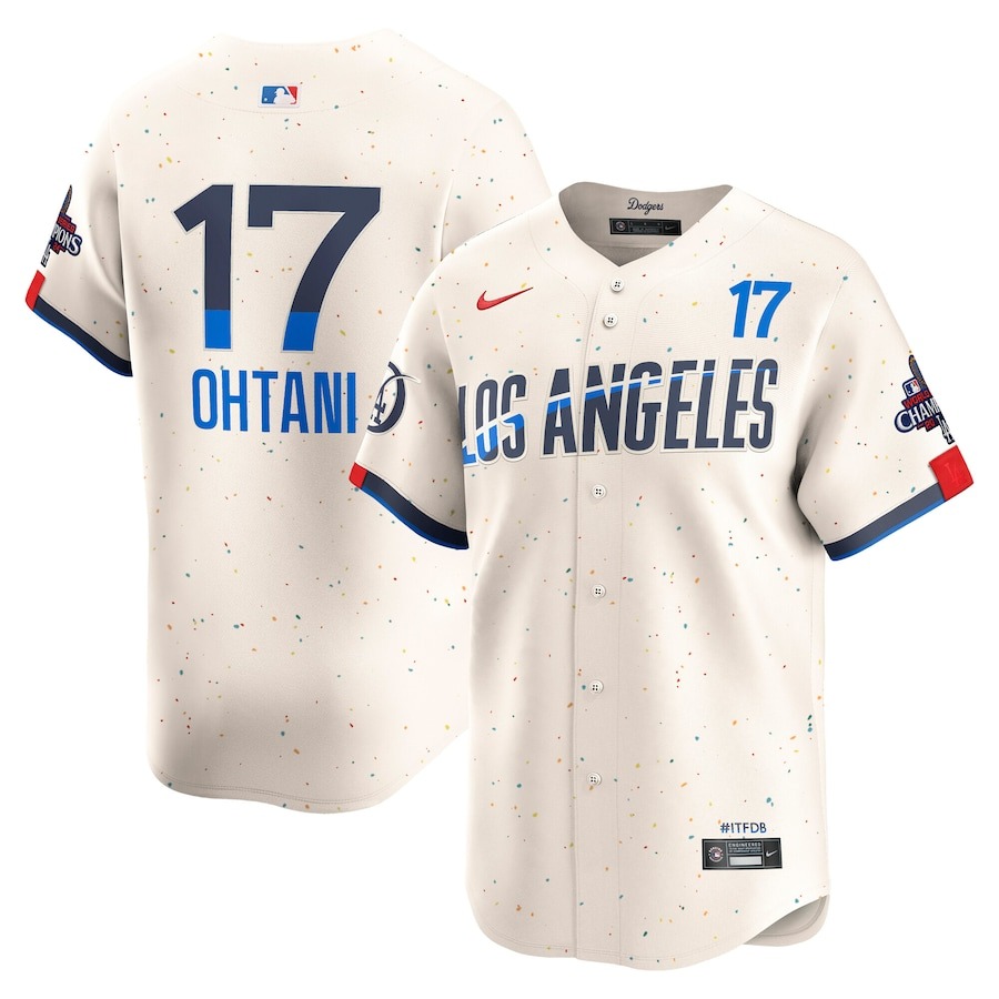 Men's Los Angeles Dodgers Shohei Ohtani Nike Cream 2024 City Connect Limited Player Jersey
