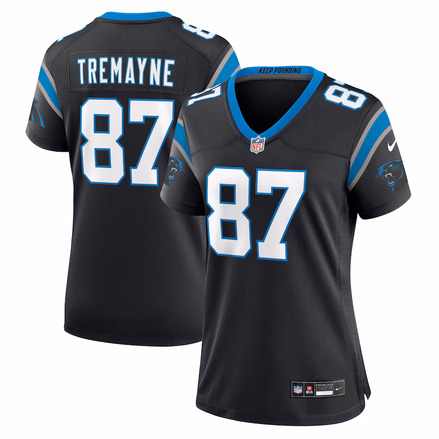 Women's Carolina Panthers Brycen Tremayne Nike Black Team Game Jersey