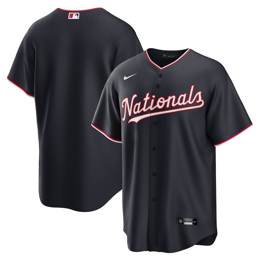 Men's Washington Nationals Nike Navy Alternate Replica 2.0 Jersey