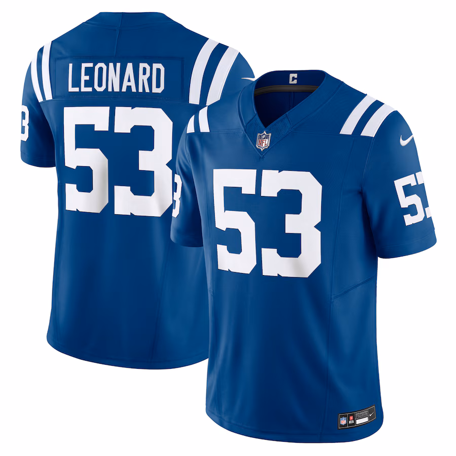 Men's Indianapolis Colts Shaquille Leonard Nike Royal Vapor F.U.S.E. Limited Jersey