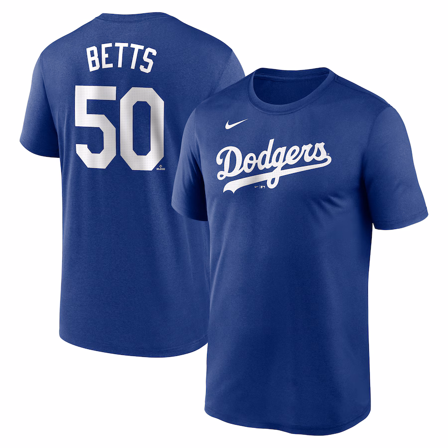 Men's Los Angeles Dodgers Mookie Betts Nike Royal Legend Name & Number Performance T-Shirt