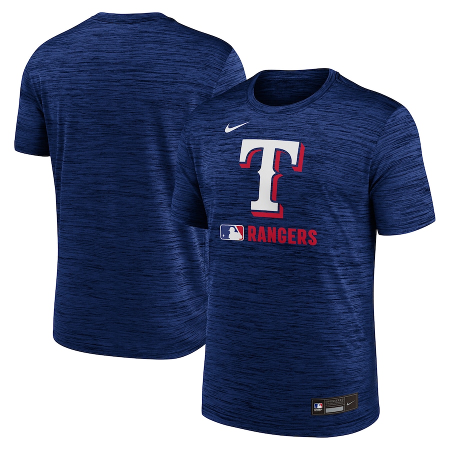 Men's Texas Rangers Nike Royal Authentic Collection Velocity Performance Practice T-Shirt