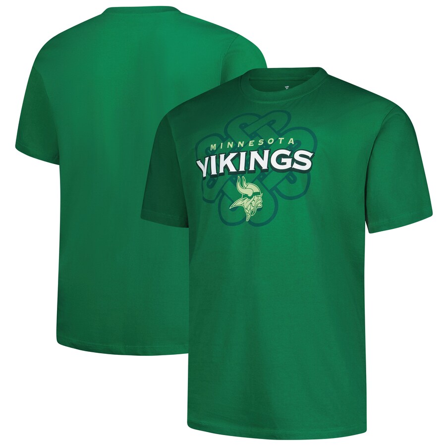Men's Minnesota Vikings Fanatics Kelly Green Big & Tall Celtic T-Shirt