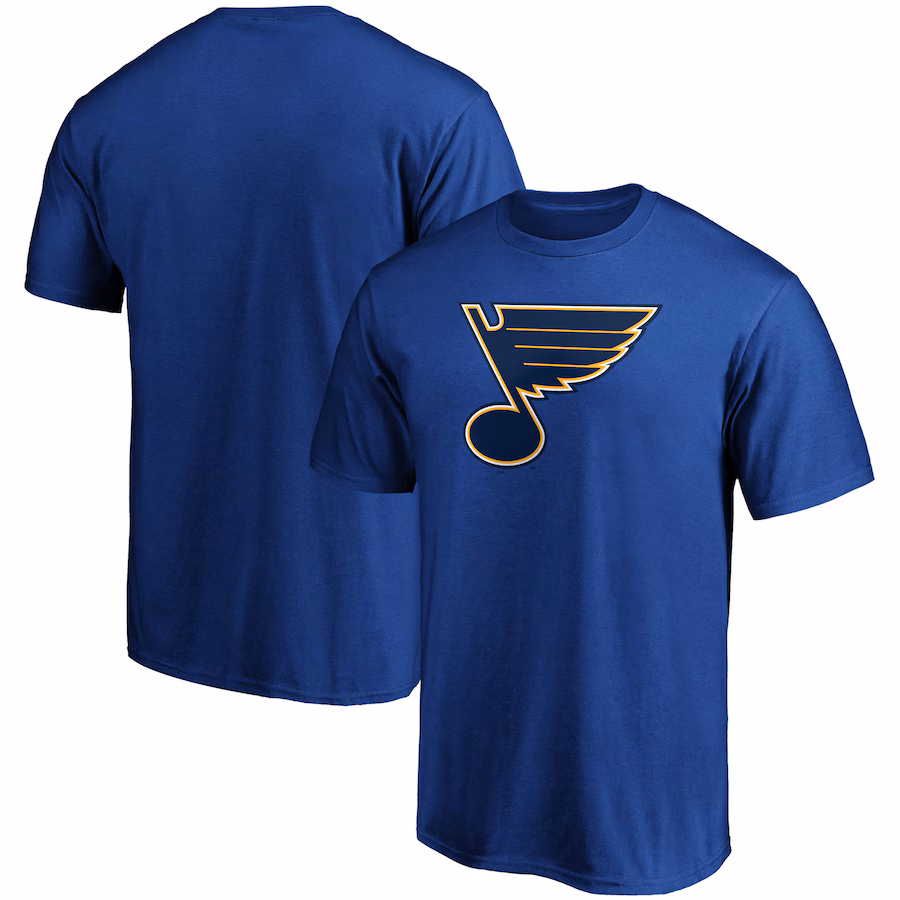 Men's St. Louis Blues Fanatics Blue Team Primary Logo T-Shirt